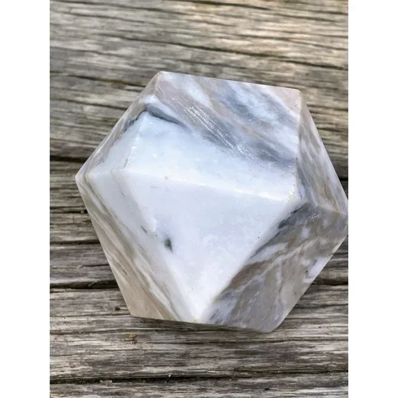 Vintage marble Geometric Paperweight Desk Decor - Picture 6 of 14